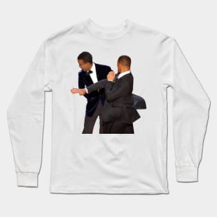 Will Smith Slapping Chris Rock Long Sleeve T-Shirt